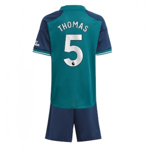 Maillot de foot Arsenal Thomas Partey #5 Troisième enfant 2023-24 Manches Courte (+ pantalon court)